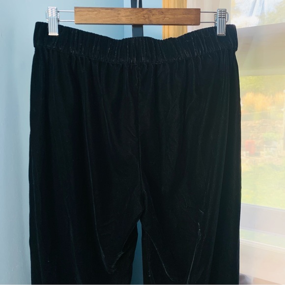 J. Crew Easy Black Velvet Pants - Picture 6 of 6